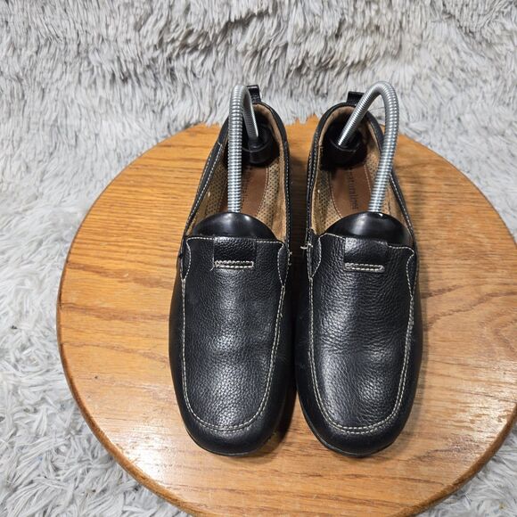 Naturalizes Fragrance Women Size 9-9.5 Black Leather Slip On Comfort Loafer Shoe - Picture 2 of 8